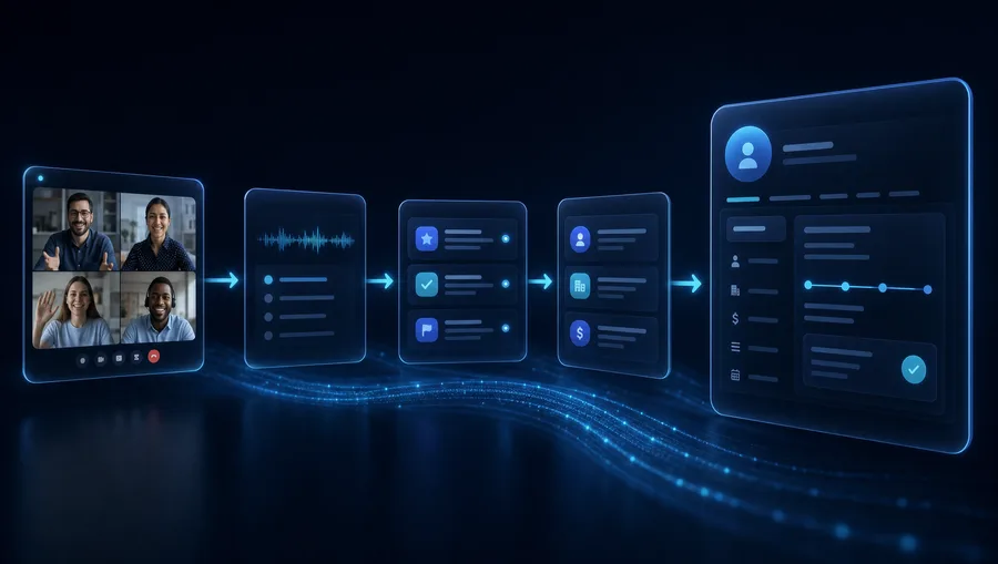 Meeting-Automatisierung: Zoom-Aufzeichnung wird zu CRM-Eintrag und Aufgaben