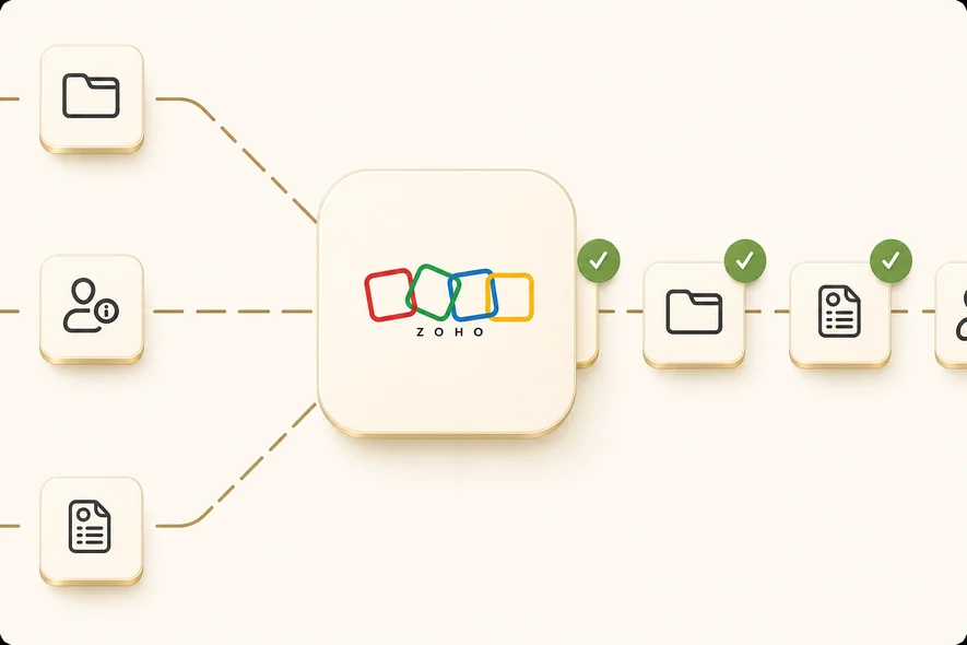 Zentrale Datenhaltung mit Zoho